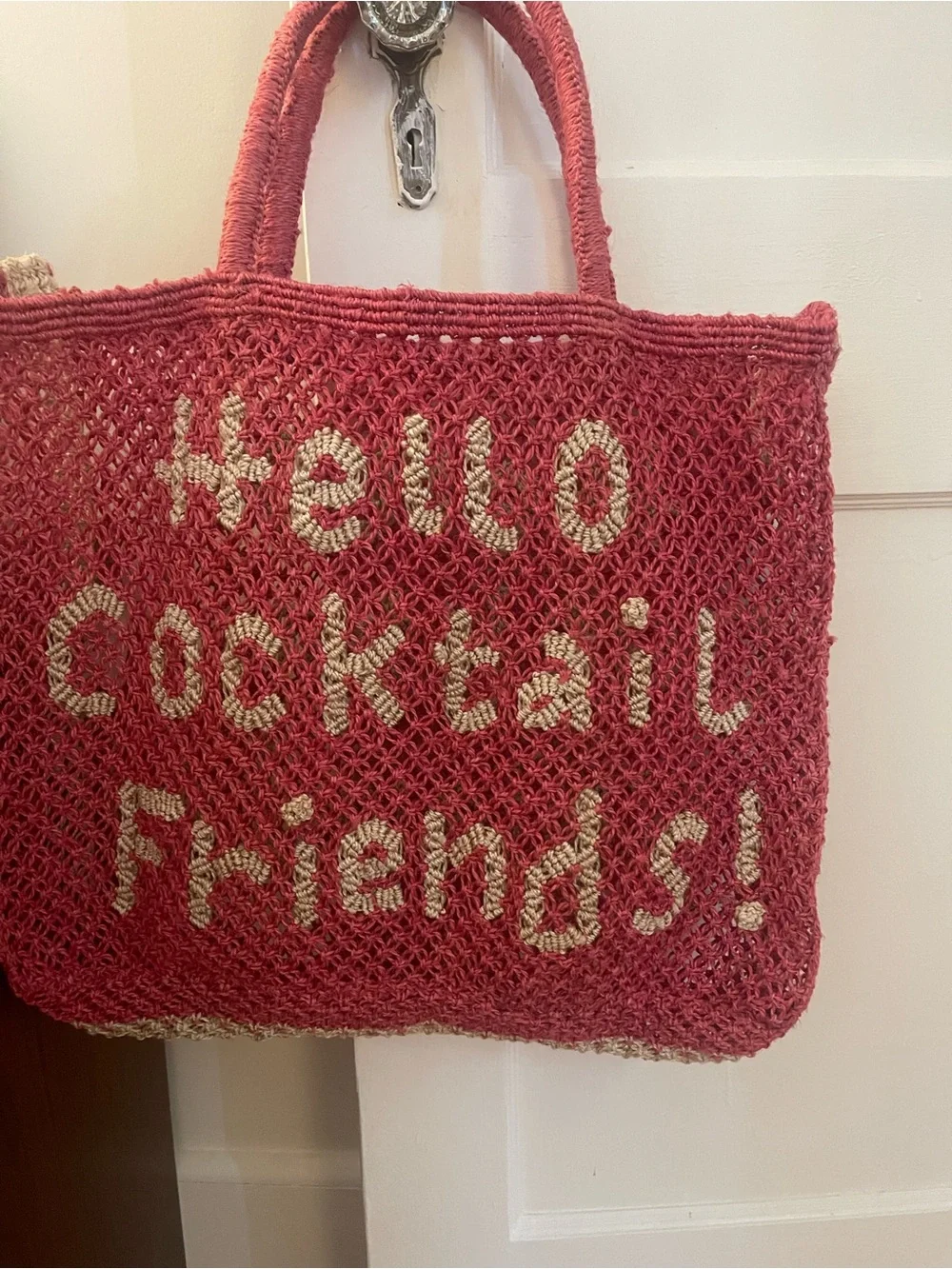 The Jackson’s Hello Cocktail Friends! Jute Tote